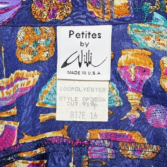 Vintage Petites by Willi Midi Dress Size 16P - Picture 11 of 11